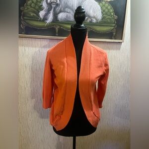 89th & Madison Vibrant Orange Knit Sweater